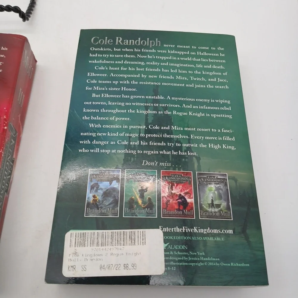 Brandon Mull Lot of 4 Book Five Kingdoms Paperback plus Fablehaven PB‎